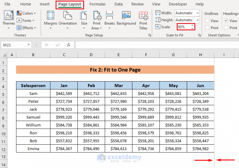 [Solved!] Print Scale to Fit Not Working in Excel