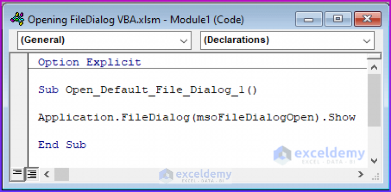 how-to-open-file-dialog-default-folder-with-excel-vba-3-ways