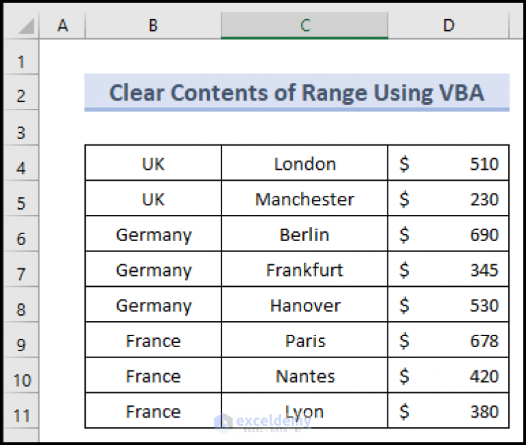 excel-vba-to-clear-contents-of-range-3-suitable-cases