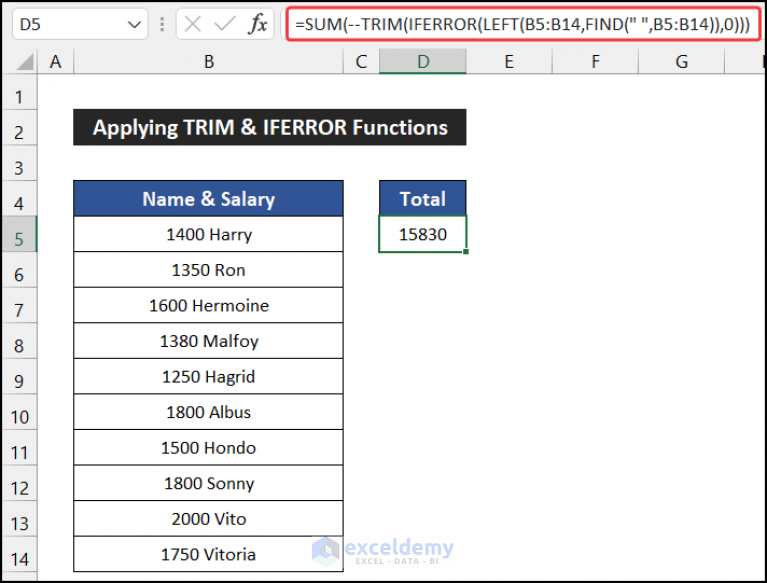 how-to-sum-only-numbers-and-ignore-text-in-same-cell-in-excel