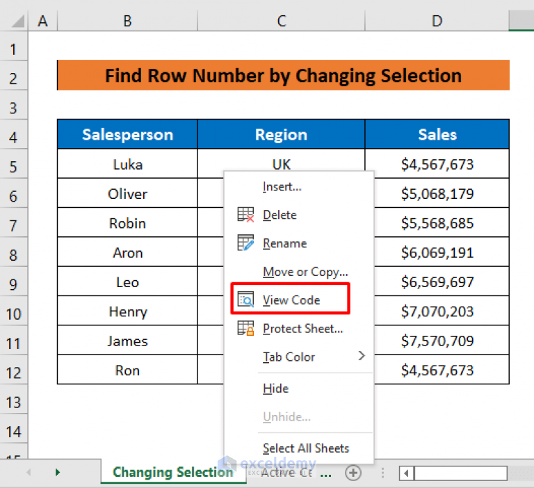 How To Find Row Number Using Vba In Excel 4 Macros 4712