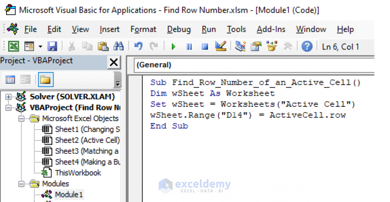 how-to-find-row-number-using-vba-in-excel-4-macros