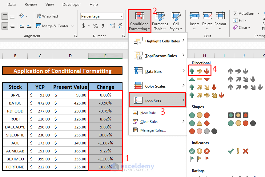  How To Add Up And Down Arrows In Excel 4 Easy Ways 