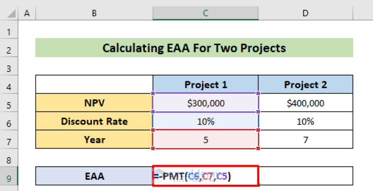 how-to-calculate-equivalent-annual-annuity-in-excel-2-examples