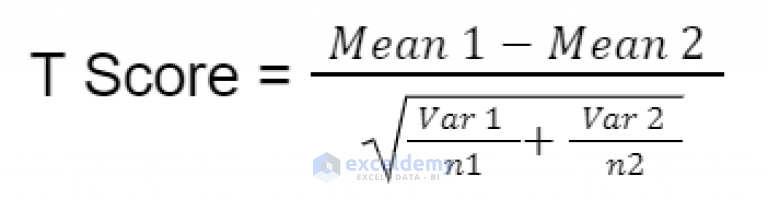 How To Calculate T Score In Excel 4 Easy Ways Exceldemy 2480