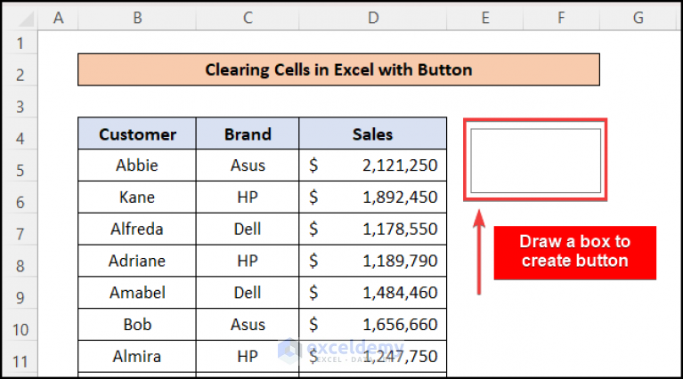 How To Clear Cells In Excel With Button With Detailed Steps 2917