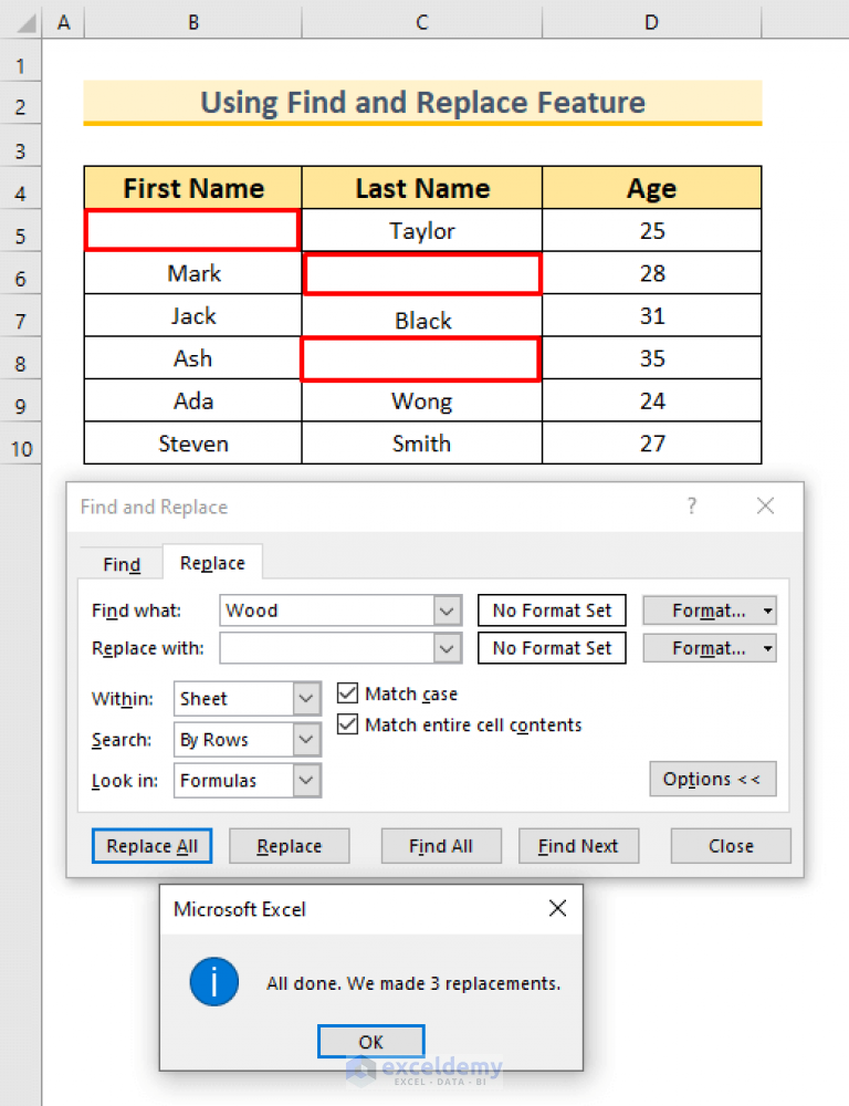 how-to-clear-cells-with-certain-value-in-excel-2-ways