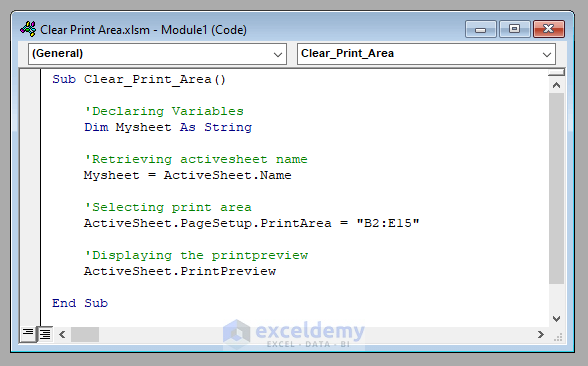 How To Clear Print Area In Excel 2010