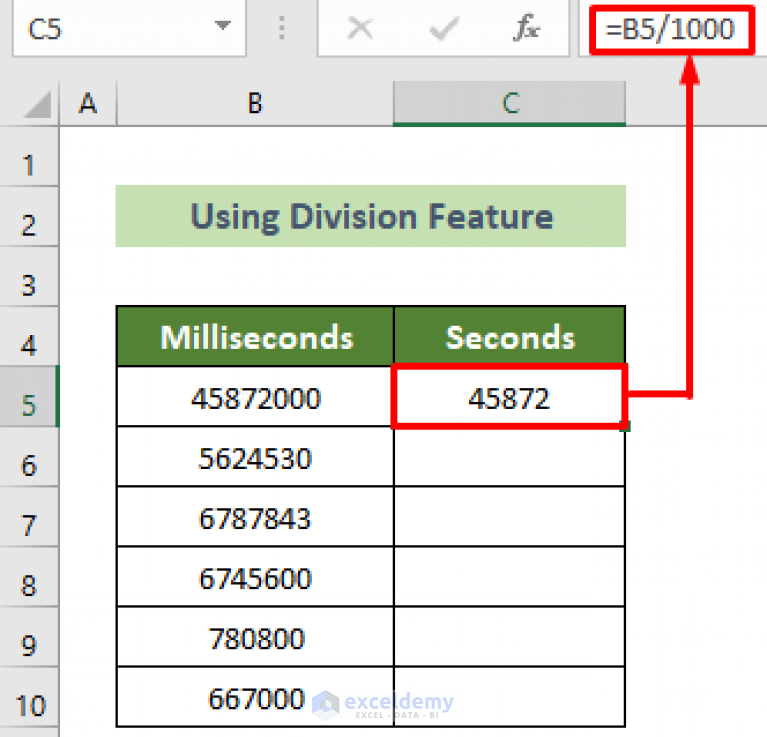 how-to-convert-milliseconds-to-seconds-in-excel-2-quick-ways