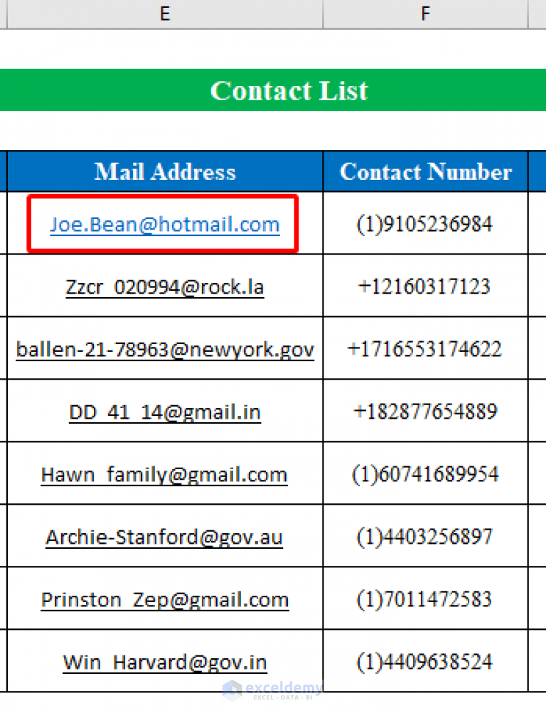 how-to-create-a-contact-list-in-excel-with-easy-steps