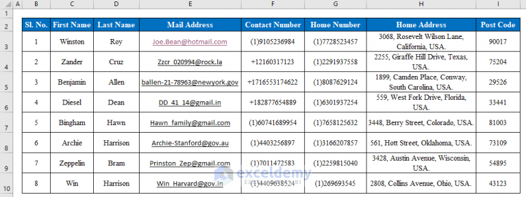 how-to-create-a-contact-list-in-excel-with-easy-steps