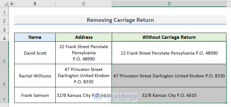 how-to-find-carriage-return-in-excel-2-easy-methods