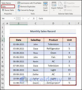 How to Manage Data Model in Excel (with Easy Steps)