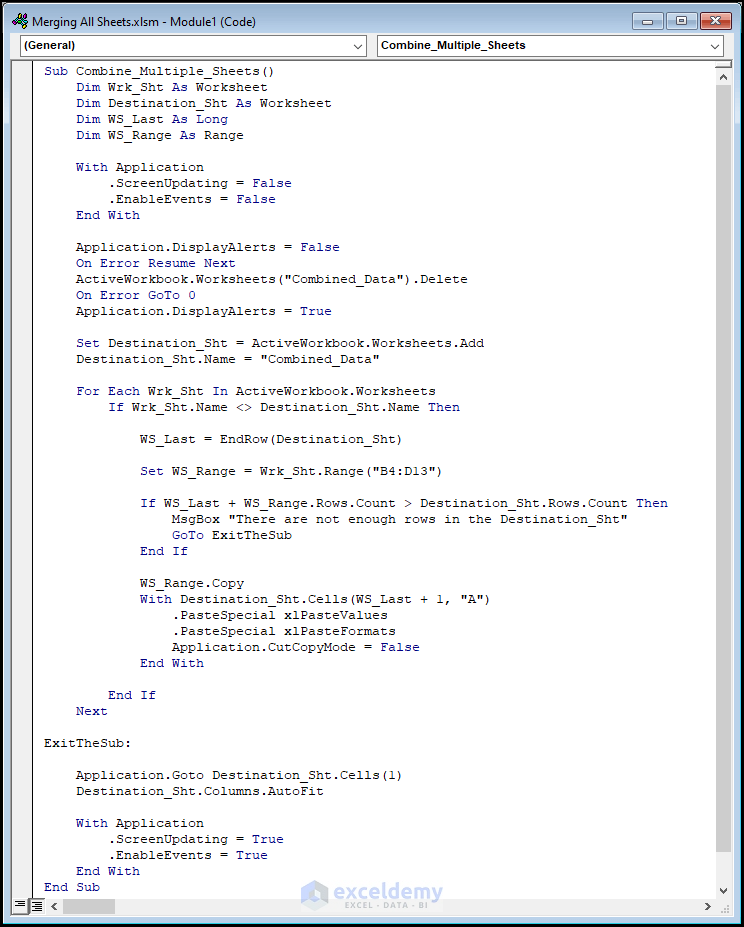 how-to-merge-all-sheets-into-one-in-excel-6-quick-ways