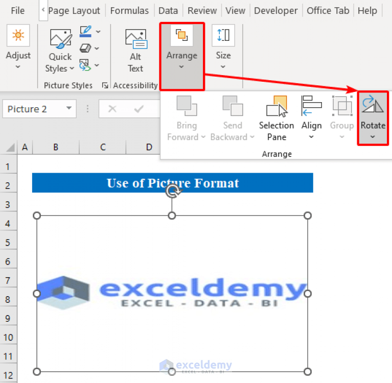 How To Mirror Image In Excel 2 Easy Methods ExcelDemy