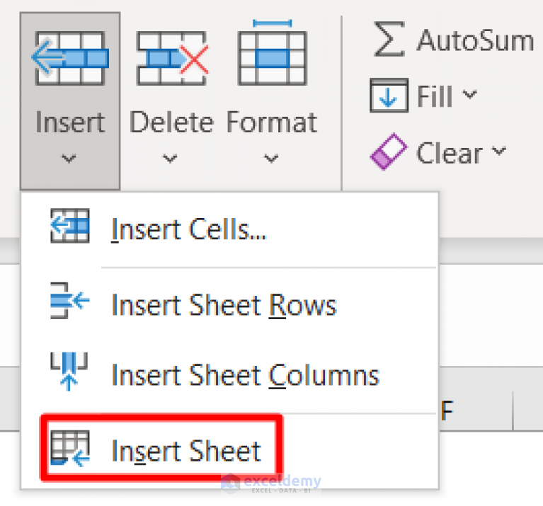 How to Open New Sheet in Excel (7 Quick Methods) - ExcelDemy