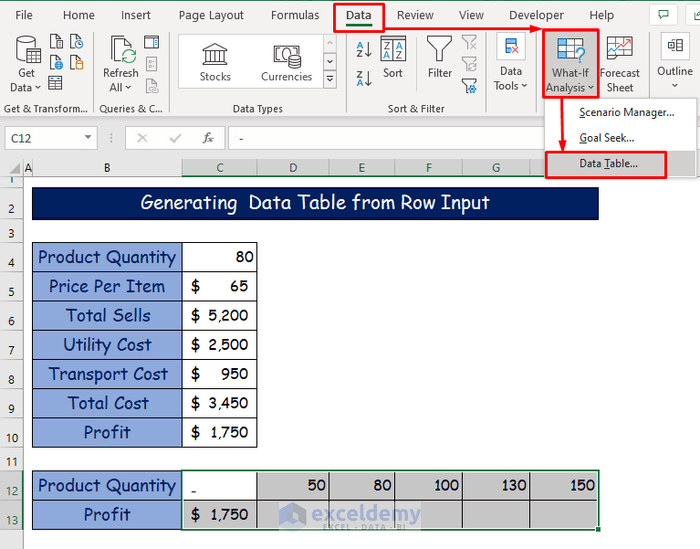 3 Examples Of Using What If Analysis In Excel - ExcelDemy