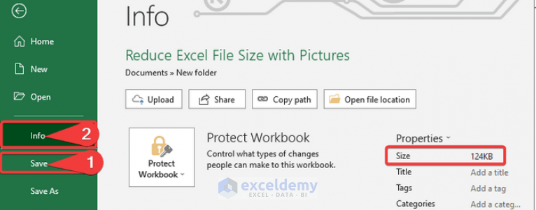 How to Reduce Excel File Size with Pictures (2 Easy Ways)