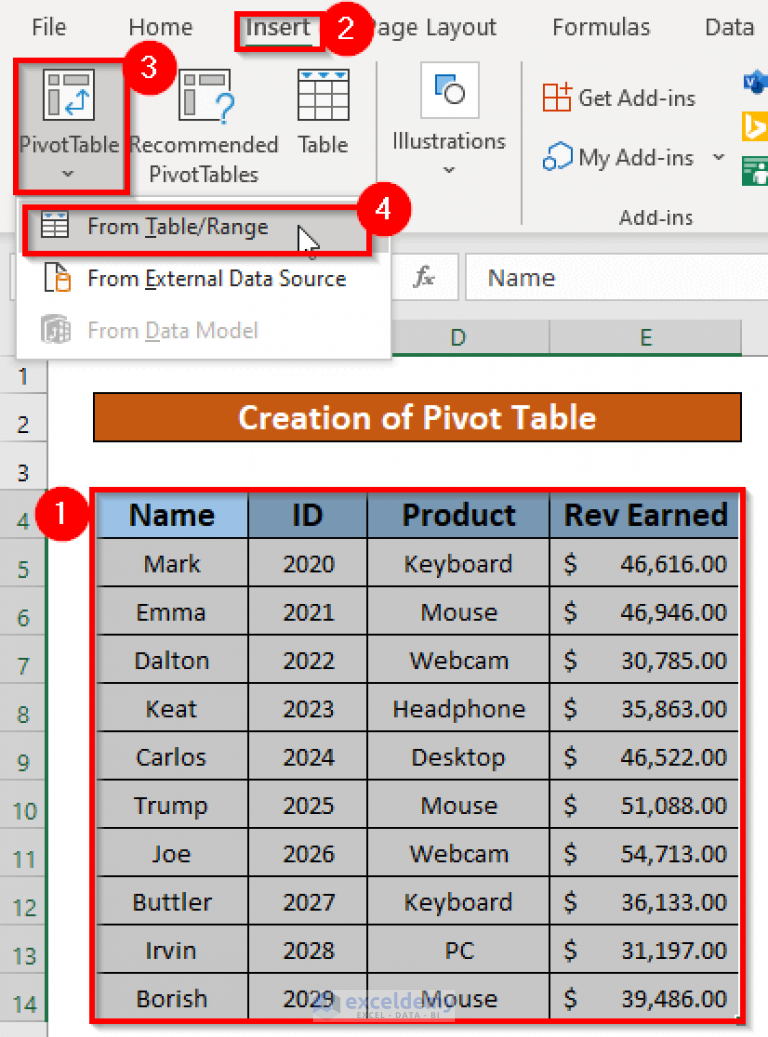 Remove Data Model from Pivot Table in Excel (with Easy Steps)