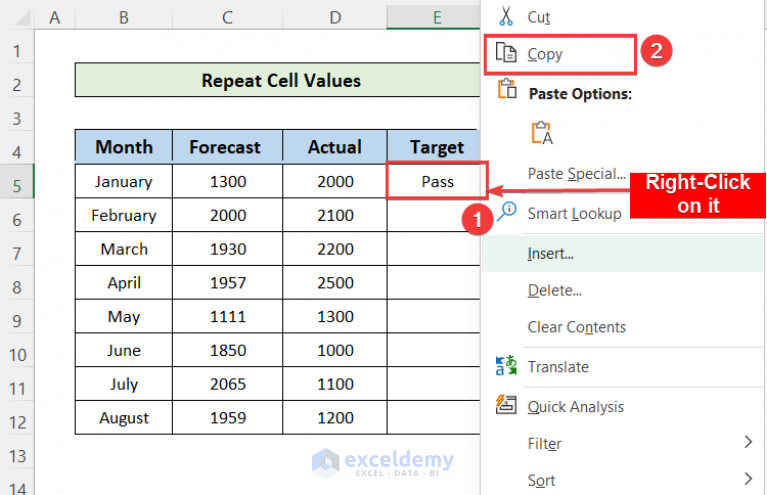 How To Drag Cell Values In Excel