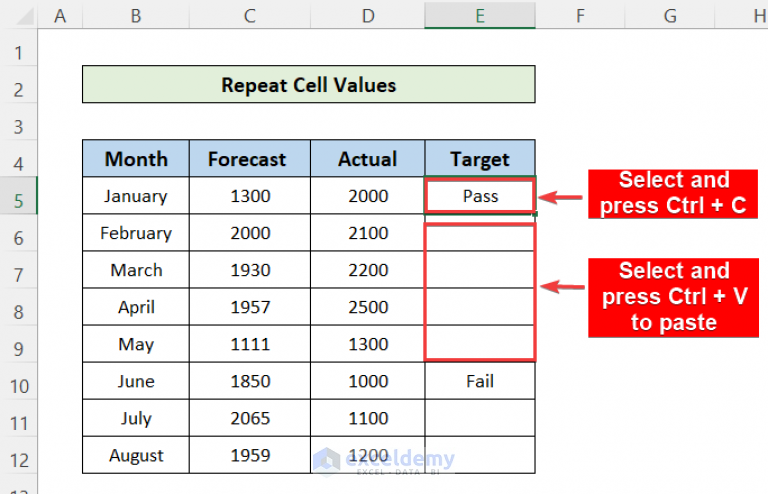 how-to-repeat-cell-values-in-excel-6-quick-methods