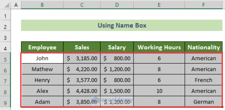 how-to-select-large-data-in-excel-without-dragging-5-easy-ways