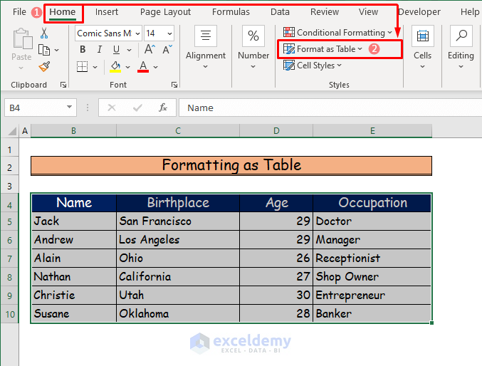 How To Shade Every Other Row In Excel 3 Ways Exceldemy