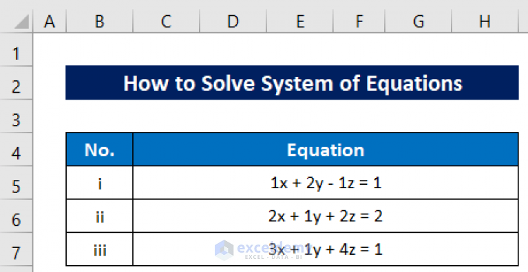 how-to-solve-system-of-equations-in-excel-2-easy-methods