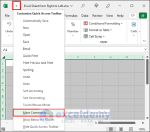 How to Change Excel Sheet from Right to Left (4 Suitable Ways)