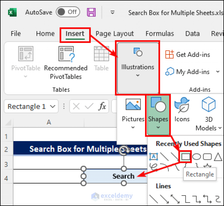 How To Create A Search Box In Excel For Multiple Columns