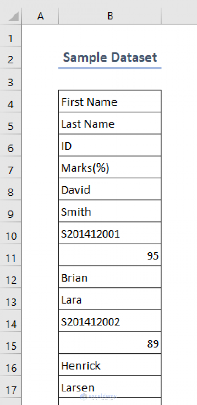 How To Create A Table In Excel With Multiple Columns