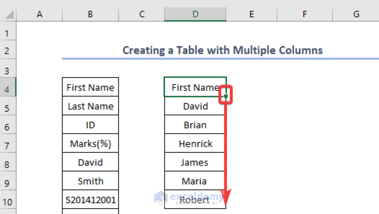 how-to-create-a-table-in-excel-with-multiple-columns-exceldemy