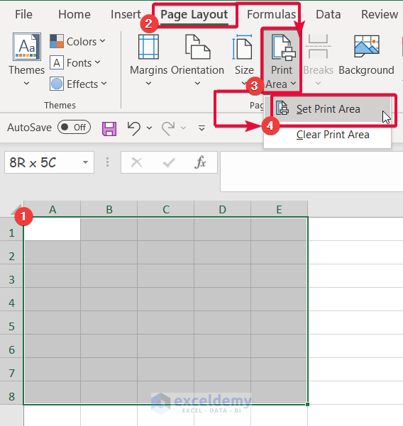 How To Print Empty Gridlines In Excel 2 Easy Ways ExcelDemy