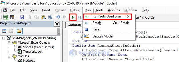  Excel Macro To Create New Sheet And Copy Data 4 Examples 