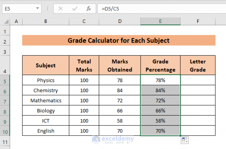 how-to-make-a-grade-calculator-in-excel-2-suitable-ways