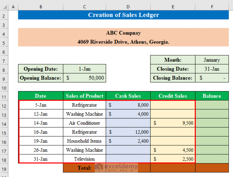 how-to-create-sales-and-purchase-ledger-in-excel-exceldemy