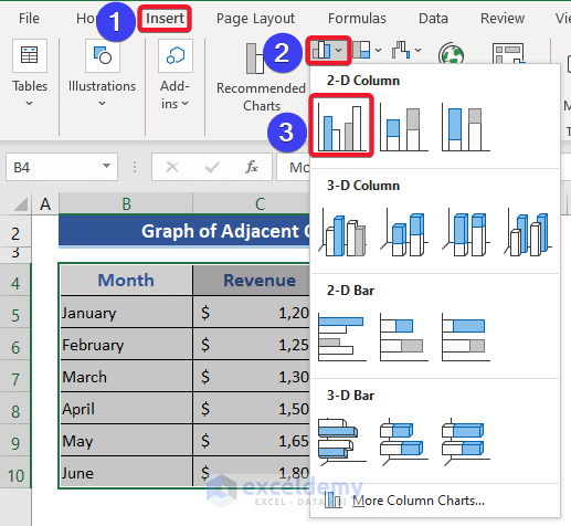 how-to-select-multiple-columns-in-excel-for-graph-3-methods