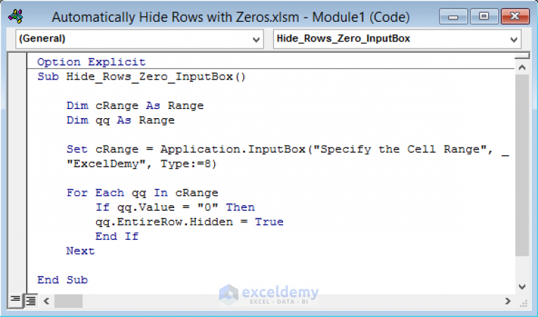 how-to-automatically-hide-rows-based-on-cell-value-macro-for-beginner