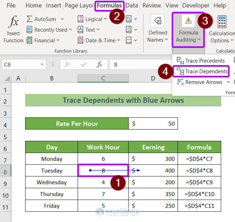 How To Use Blue Line With Arrows In Excel Exceldemy 6959