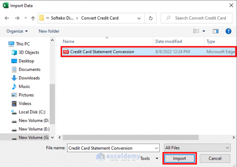 How to Convert Credit Card Statement to Excel (with Easy Steps)