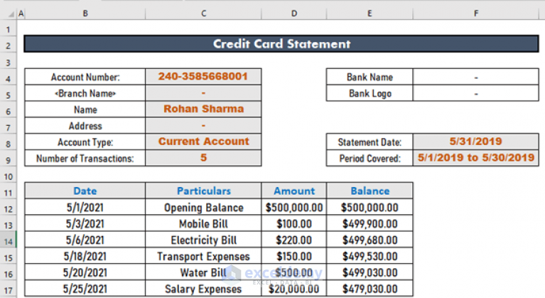 How to Convert Credit Card Statement to Excel (with Easy Steps)