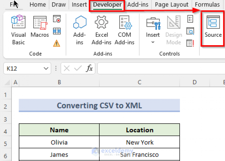 How To Convert Csv To Xml In Excel With Easy Steps 5357