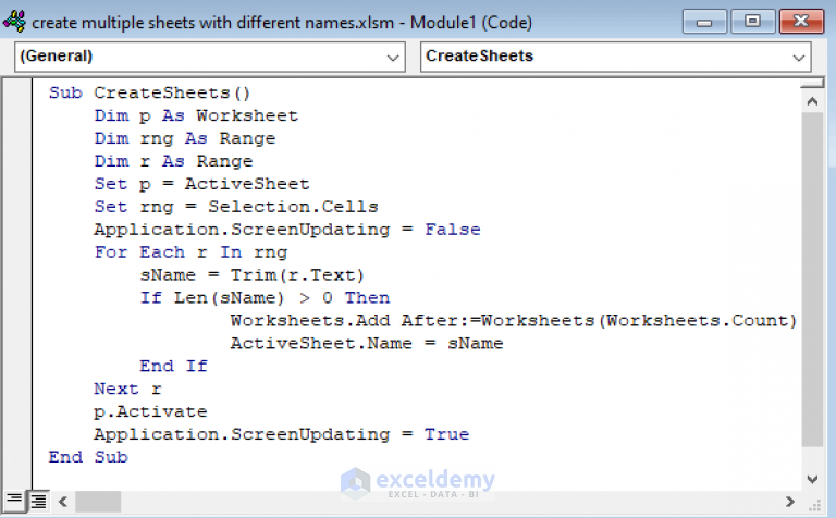 how-to-create-multiple-sheets-in-excel-with-different-names