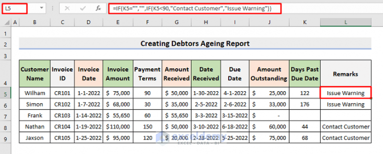 how-to-create-debtors-ageing-report-in-excel-format-exceldemy