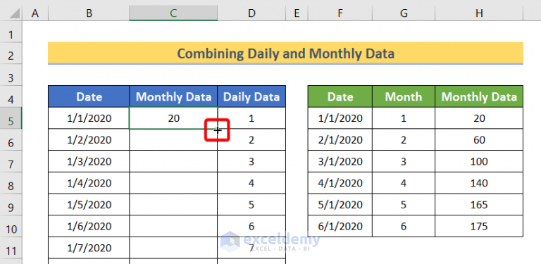 how-to-combine-daily-and-monthly-data-in-excel-chart