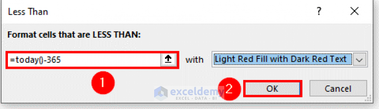 conditional-formatting-based-on-date-older-than-1-year-in-excel