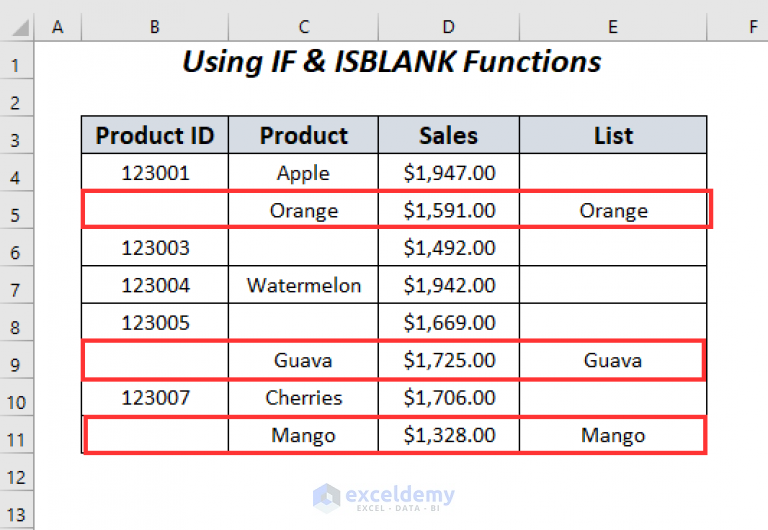 how-to-skip-to-next-cell-if-a-cell-is-blank-in-excel-5-easy-ways