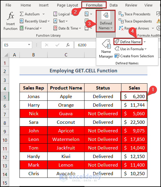 How To Sum In Excel If The Cell Color Is Red 4 Easy Methods 