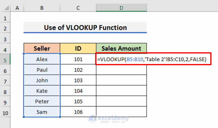 How To Merge Two Tables Based On One Column In Excel 3 Ways 1875