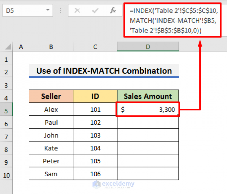 How to Merge Two Tables Based on One Column in Excel (3 Ways)